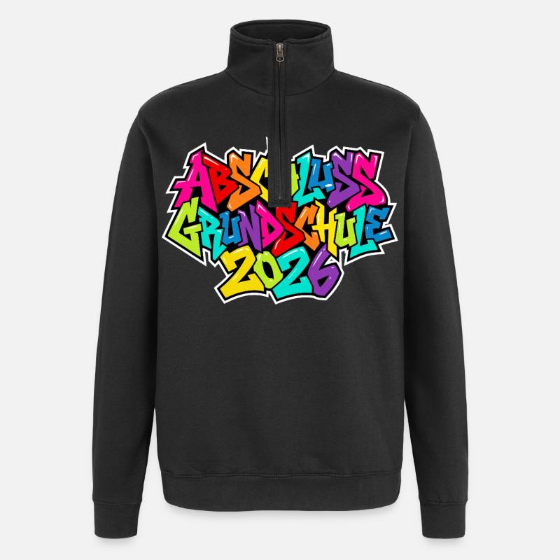 Primary school graduation 2026 - Quarter-Zip Sweatshirt - black