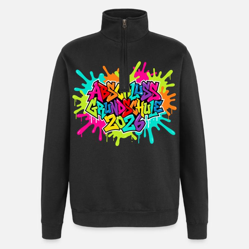 Primary school graduation 2026 - Quarter-Zip Sweatshirt - black