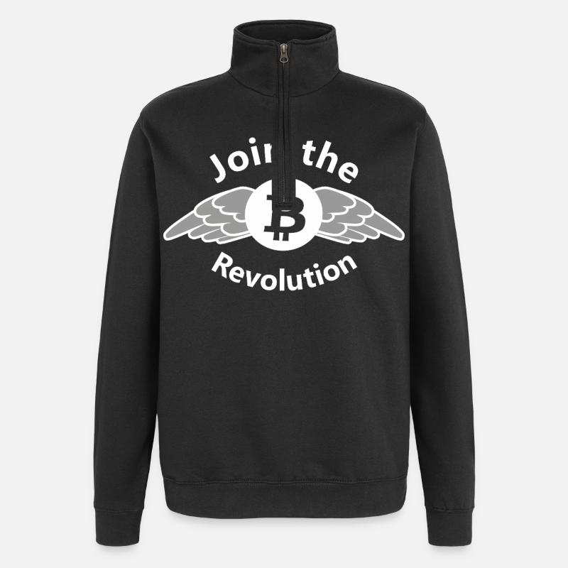 Révolution BitWings - Sweat à zip 1/4 - noir