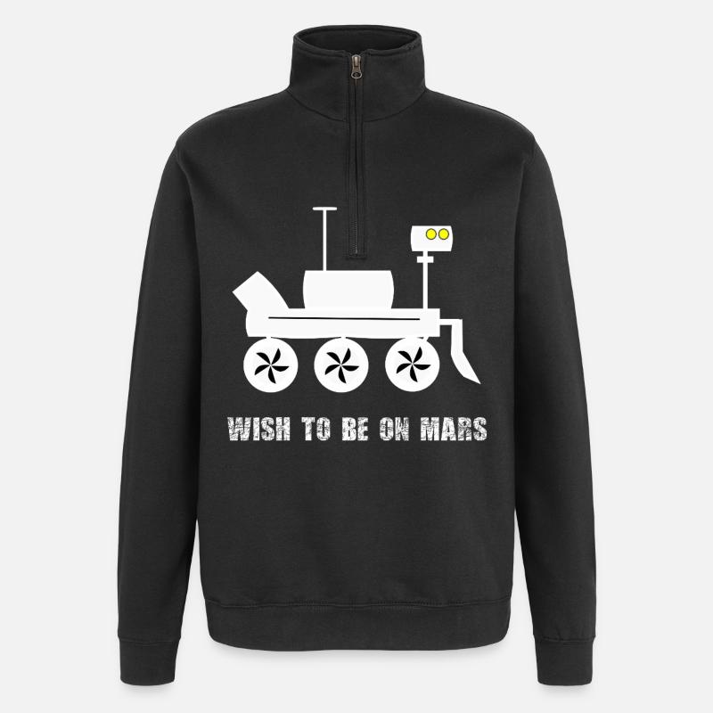 Mars Rover Dream - Sweat à zip 1/4 - noir