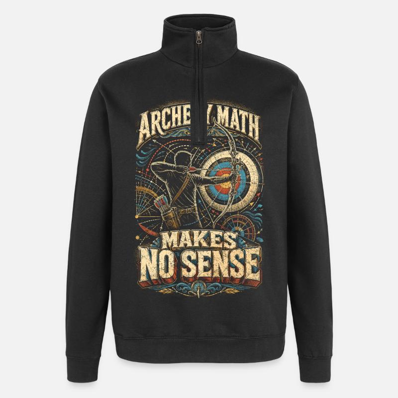 Archer à l’arc - Sweat à zip 1/4 - noir