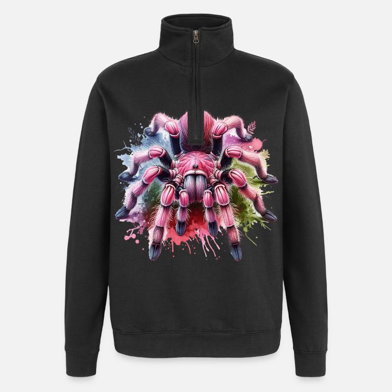 Chile Tarantula Gift - Quarter-Zip Sweatshirt - black