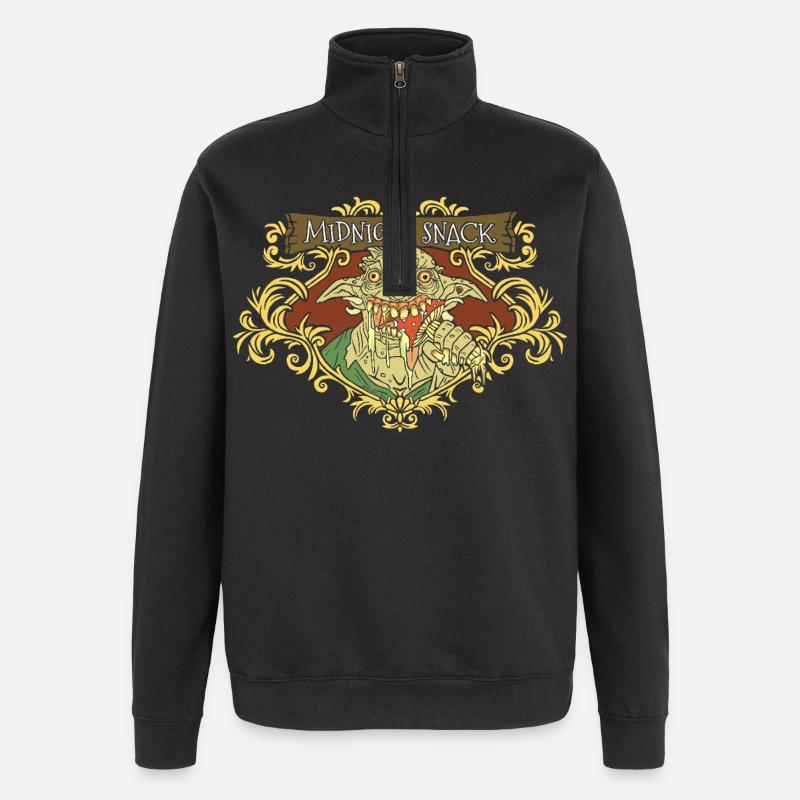 Mitternachts-Snack-Goblin - Quarter-Zip-Sweatshirt - Schwarz