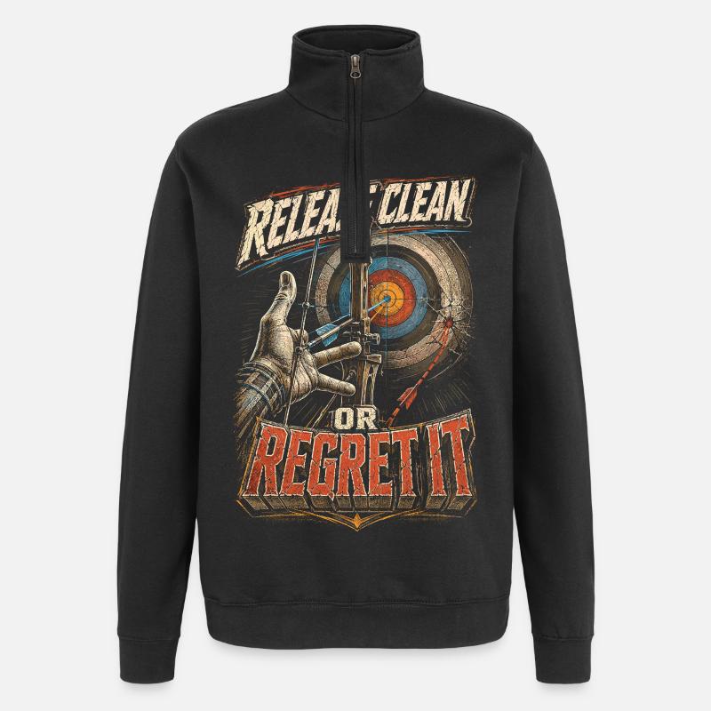 Archery Archer - Quarter-Zip Sweatshirt - black