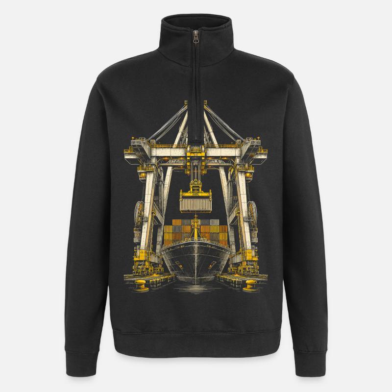 docker - Quarter-Zip Sweatshirt - black