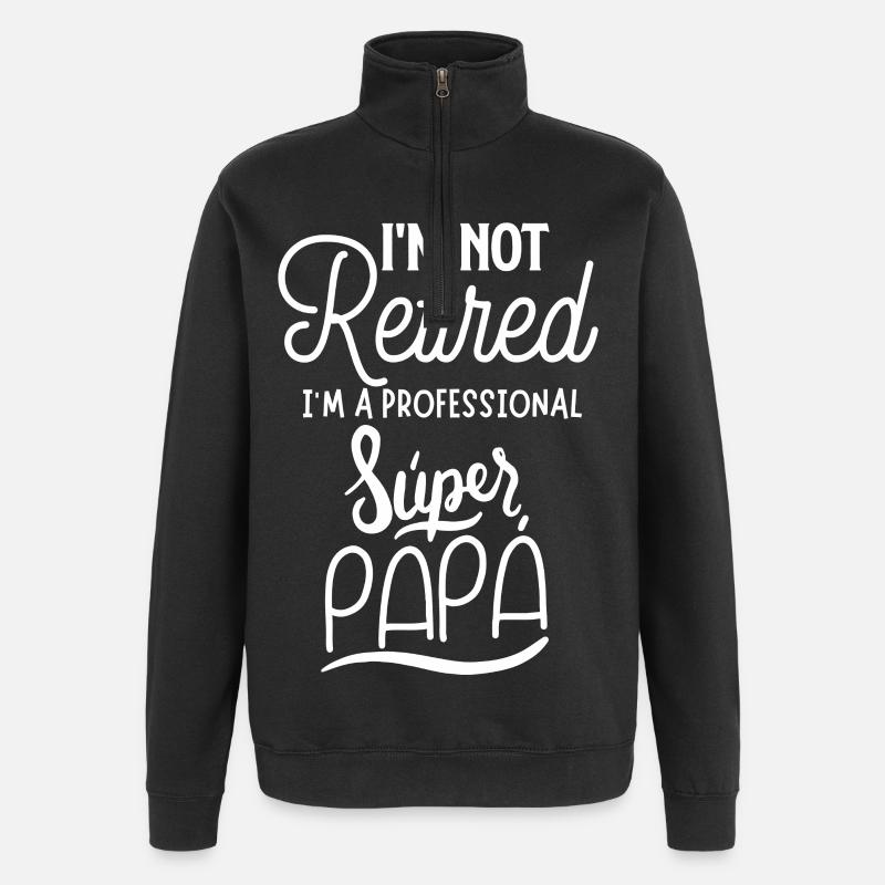 Super Dad Pro - Quarter-Zip Sweatshirt - black
