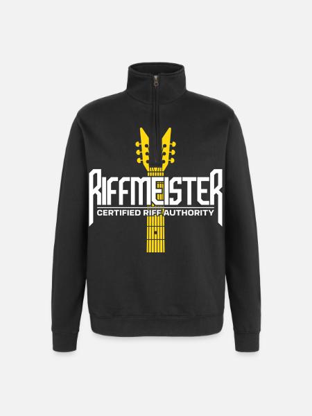 Riffmeister Guitar - Quarter-Zip Sweatshirt - black