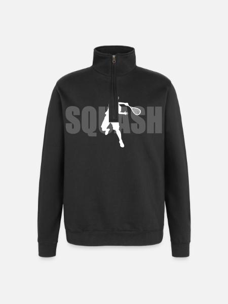 Courge - Sweat à zip 1/4 - noir
