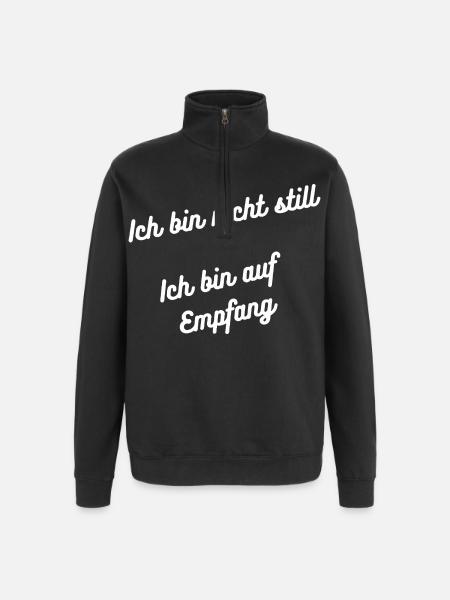 Heimatliebe Nord - Quarter-Zip-Sweatshirt - Schwarz