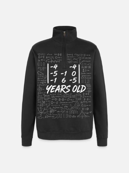 29. Jubiläum. Determinantenmatrix-Mathematik-Nerd lustig - Quarter-Zip-Sweatshirt - Schwarz