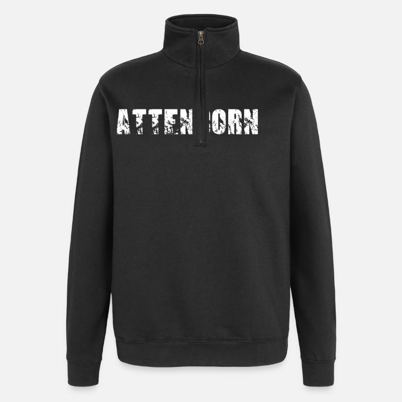 Attendorn - Quarter-Zip-Sweatshirt - Schwarz