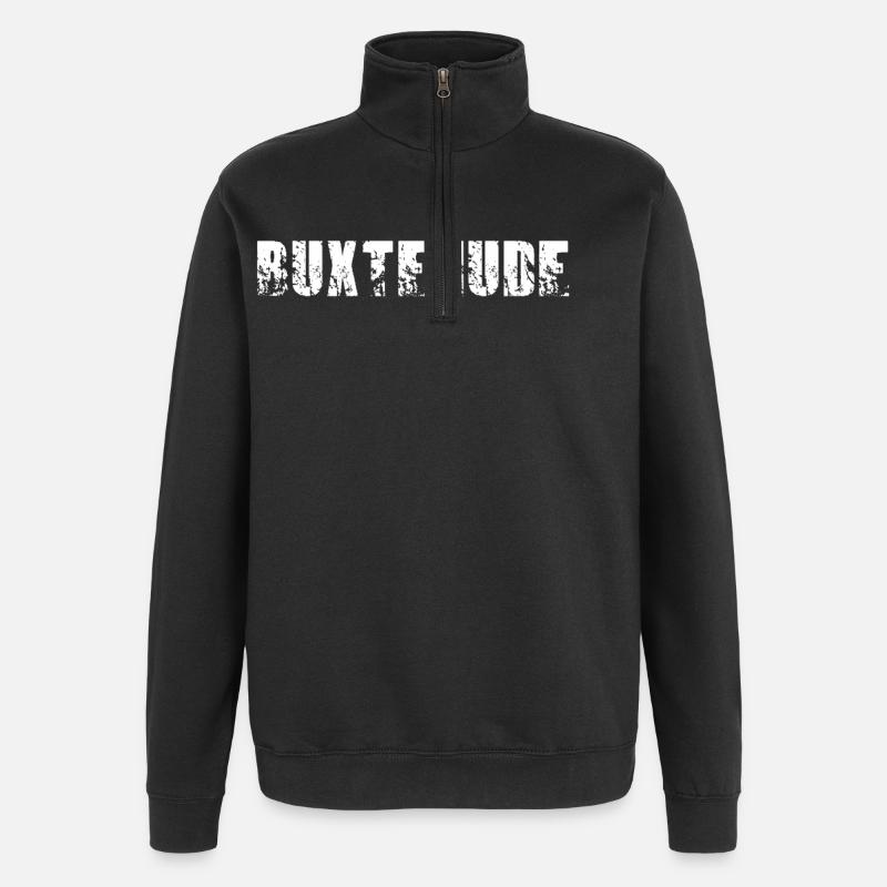 Buxtehude - Quarter-Zip-Sweatshirt - Schwarz