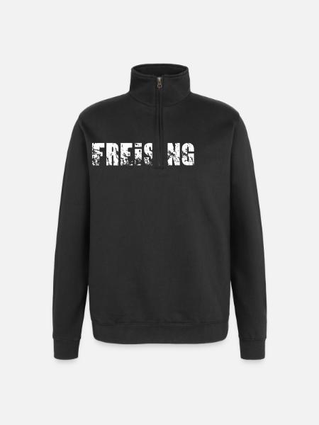 Freising - Quarter-Zip-Sweatshirt - Schwarz