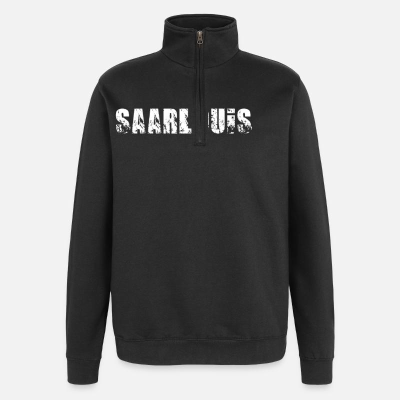 Saarlouis - Quarter-Zip-Sweatshirt - Schwarz