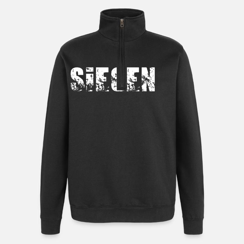 Siegen - Quarter-Zip-Sweatshirt - Schwarz