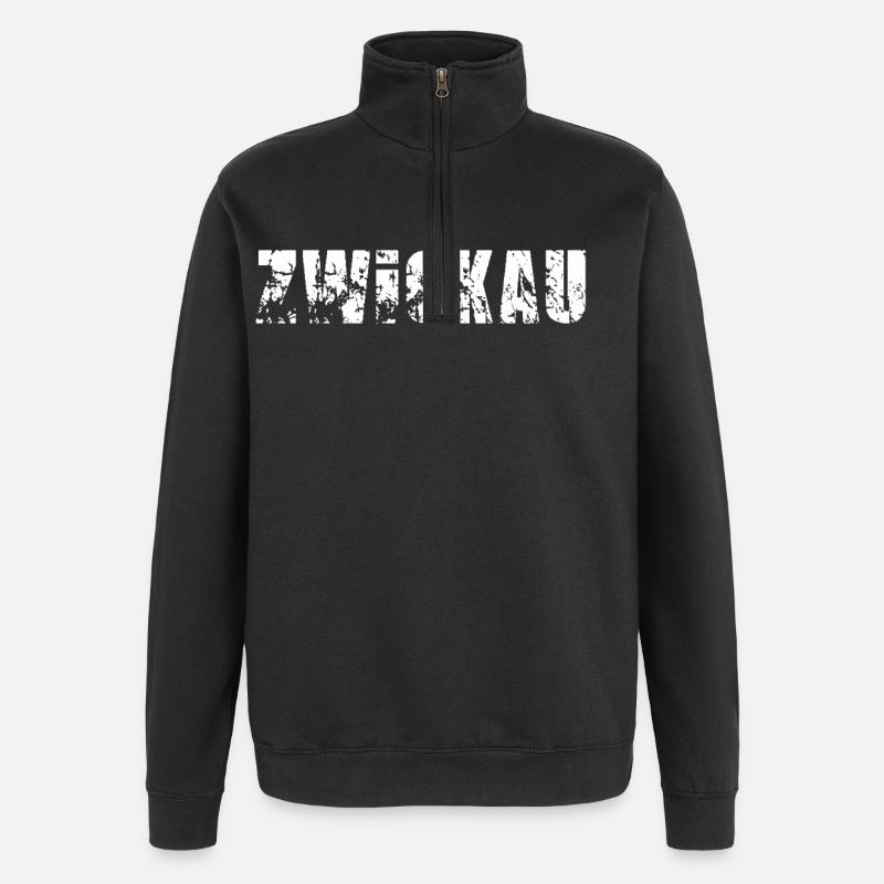Zwickau - Quarter-Zip-Sweatshirt - Schwarz