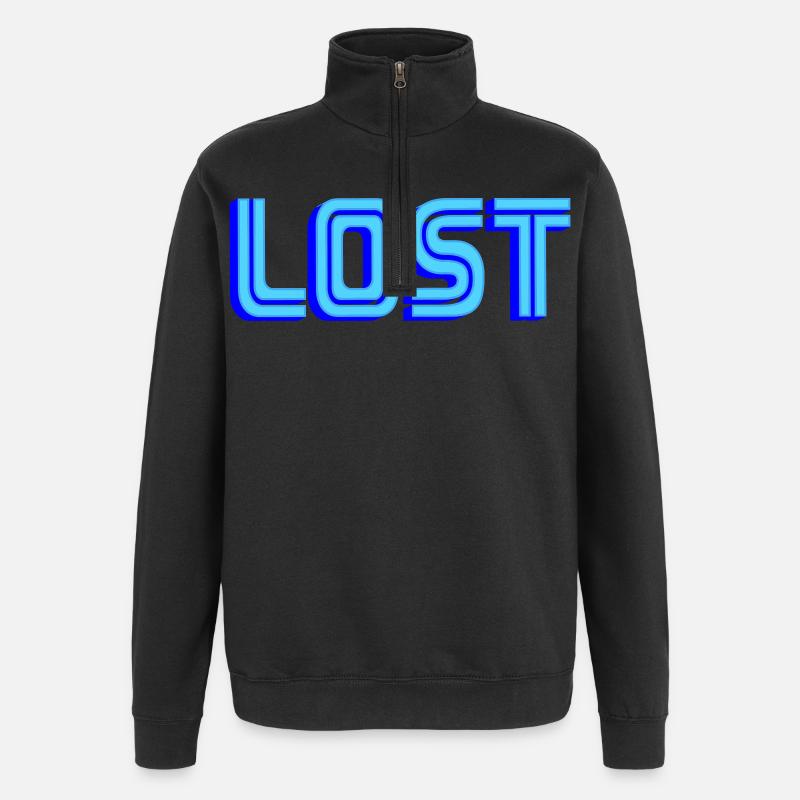 LOST | Farben änderbar - Quarter-Zip-Sweatshirt - Schwarz