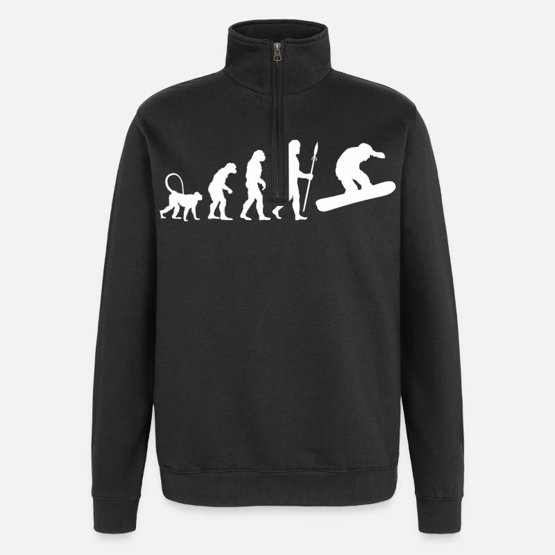 Entwicklung Snowboarding - Quarter-Zip-Sweatshirt - Schwarz