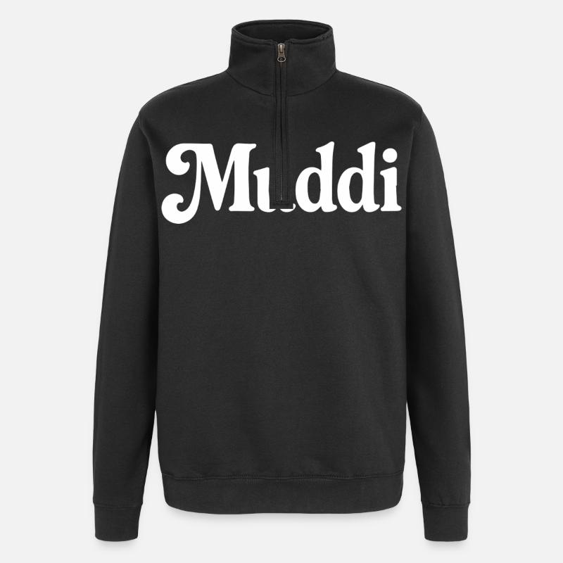 Muddi - Quarter-Zip-Sweatshirt - Schwarz