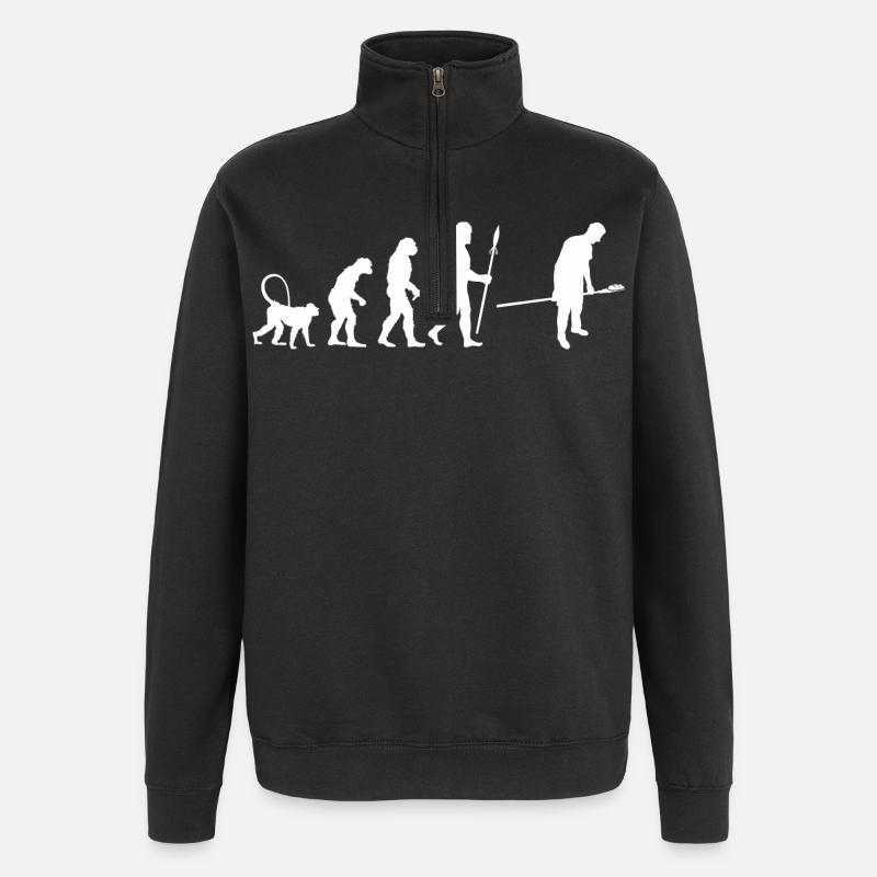 Bäcker Entwicklung - Quarter-Zip-Sweatshirt - Schwarz