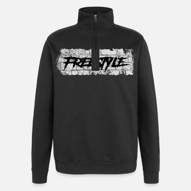 freestyle - Quarter-Zip Sweatshirt - black