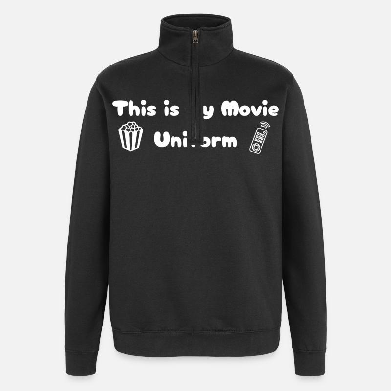 Soirée cinéma - Uniforme - Sweat à zip 1/4 - noir