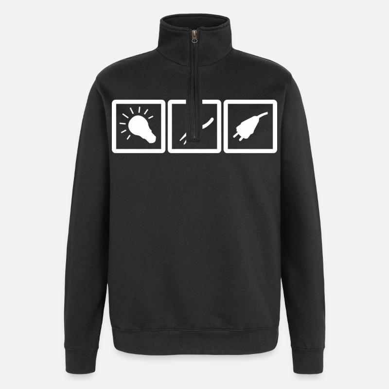 Electrician Tools - Quarter-Zip Sweatshirt - black