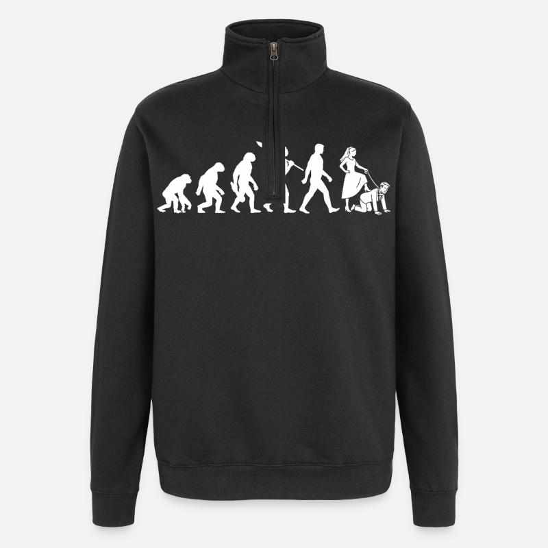 Bachelor Party - Evolution Bachelor - Quarter-Zip Sweatshirt - black