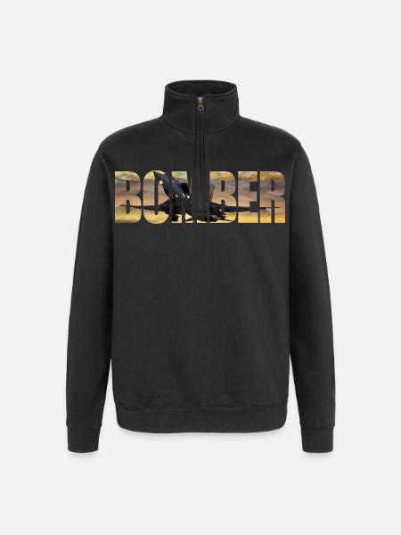 Bomber Tu-22 M3 - Quarter-Zip Sweatshirt - black