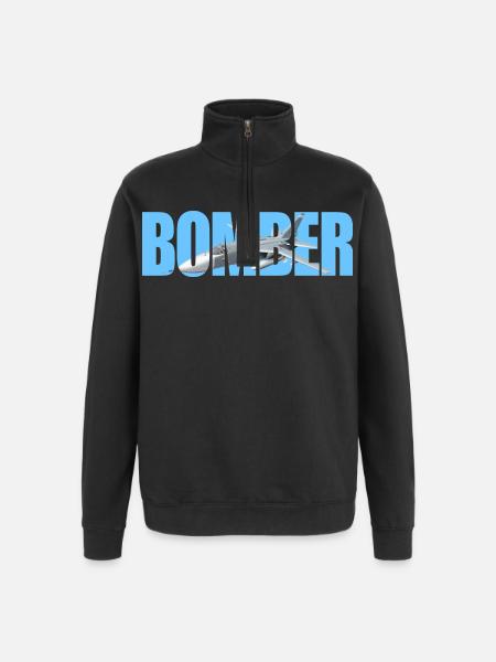 Bomber Su-24 - Quarter-Zip Sweatshirt - black