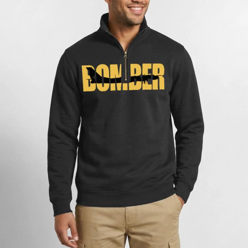 Bomber Tu-95 Quarter-Zip-Sweatshirt