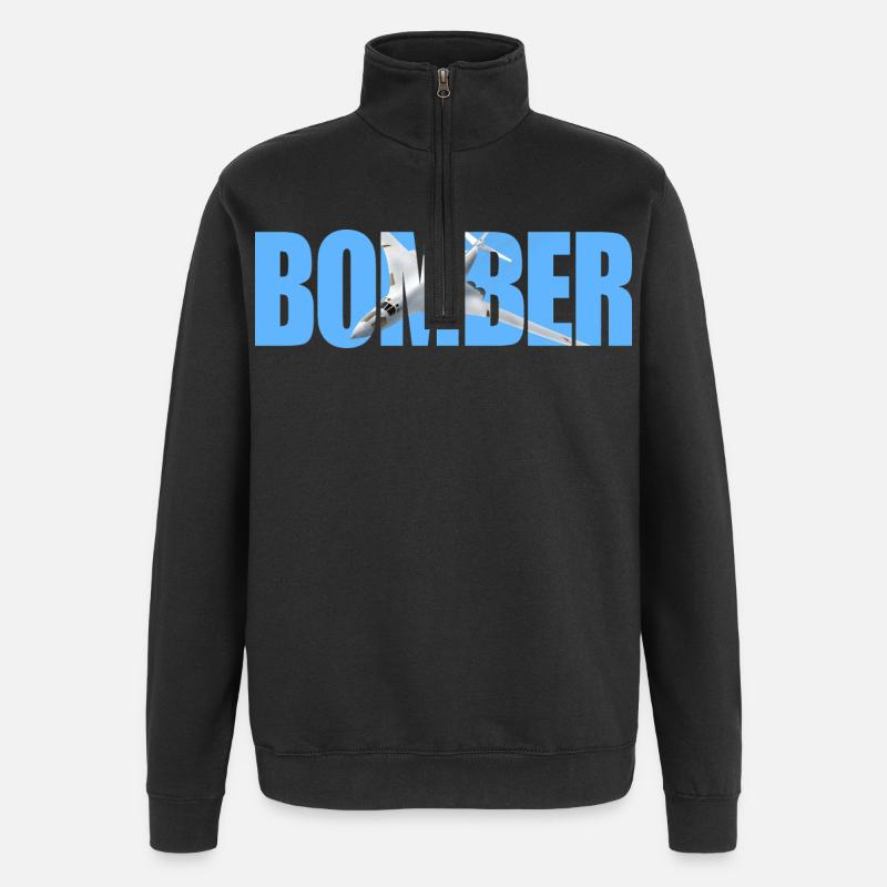 Blouson aviateur Tu-160 - Sweat à zip 1/4 - noir