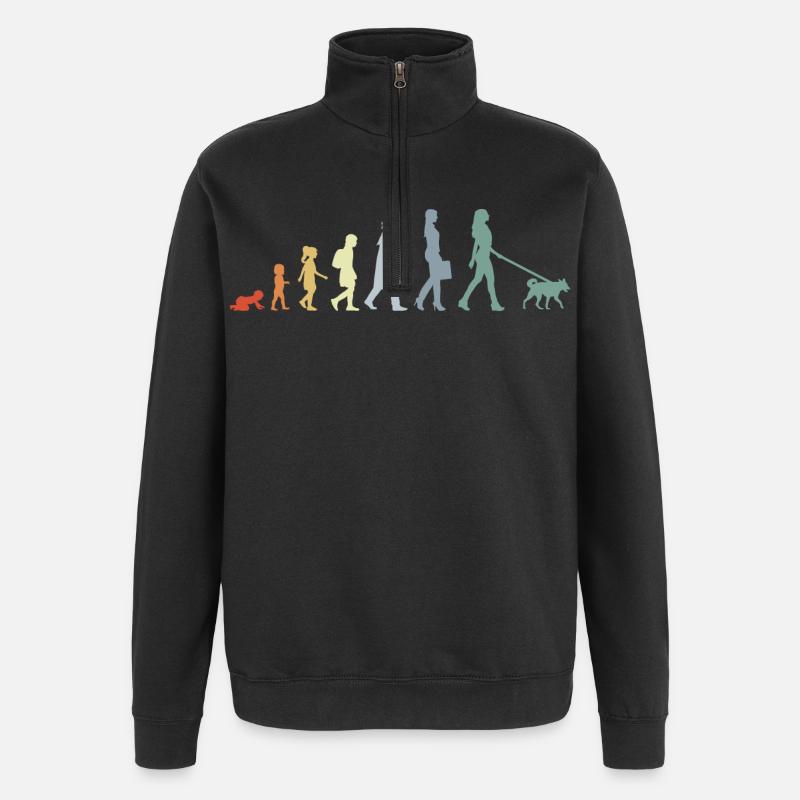 Dog owner Evolution - Quarter-Zip Sweatshirt - black