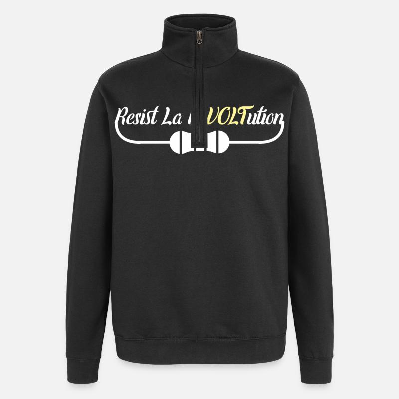 Electrical Engineer Witz - Quarter-Zip Sweatshirt - black