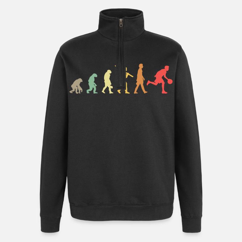 Evolution Basketball - Quarter-Zip Sweatshirt - black
