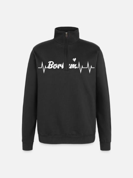Heartbeat Borkum - Quarter-Zip Sweatshirt - black