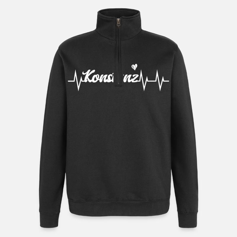 Heartbeat Konstanz - Sweat à zip 1/4 - noir