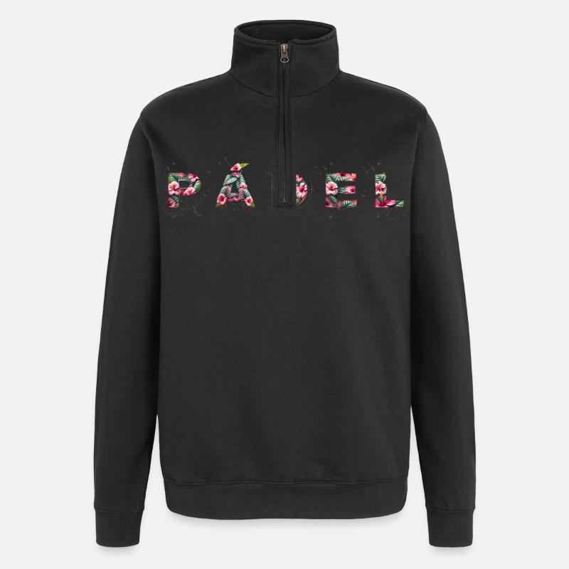 Padel Sport - Felpa con zip 1/4 - nero