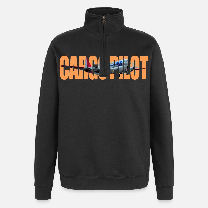 Pilote cargo C-97 - Sweat à zip 1/4 - noir