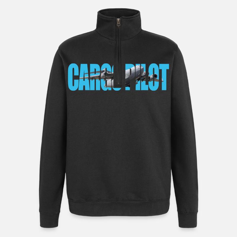 Pilote cargo C-17 - Sweat à zip 1/4 - noir
