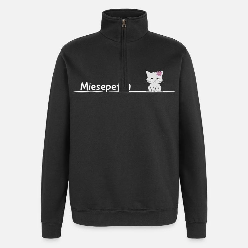 Miesepetra Grummelkatz Petra Peter Miesepeter - Sweat à zip 1/4 - noir