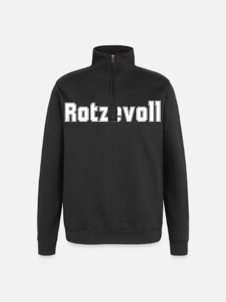 Rotzevoll Mallorca Malle saufen Party - Quarter-Zip Sweatshirt - black