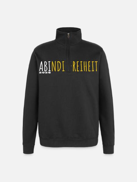 Off to freedom 2026 - Abitur - Matura - Quarter-Zip Sweatshirt - black