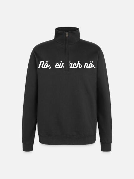 Heimatliebe Nord - Quarter-Zip-Sweatshirt - Schwarz