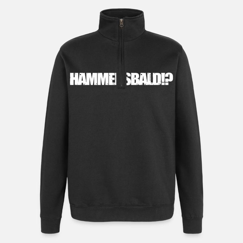 HAMMERSBALD?! WHITE  - Quarter-Zip-Sweatshirt - Schwarz