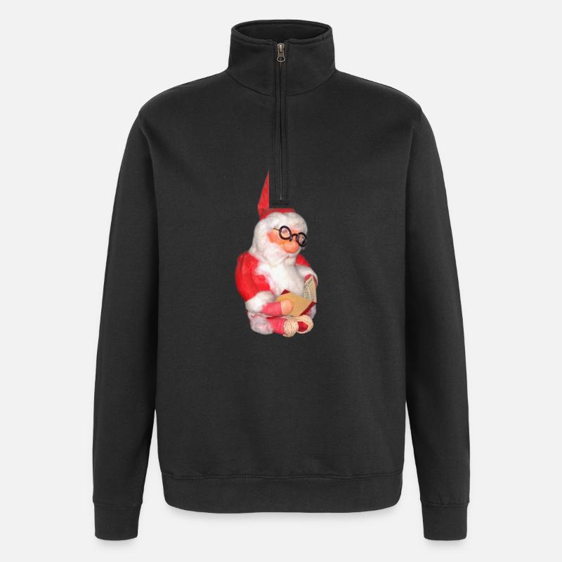 Lutin - Sweat à zip 1/4 - noir