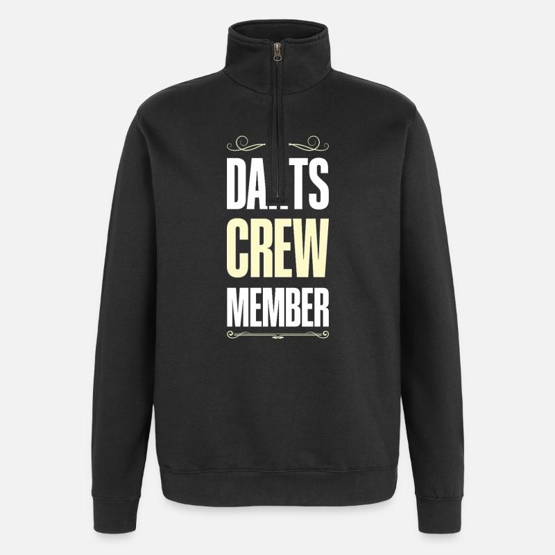 Équipe de fléchettes - Sweat à zip 1/4 - noir