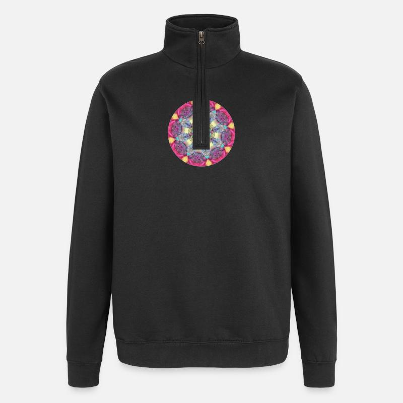 ganeshplume - Sweat à zip 1/4 - noir