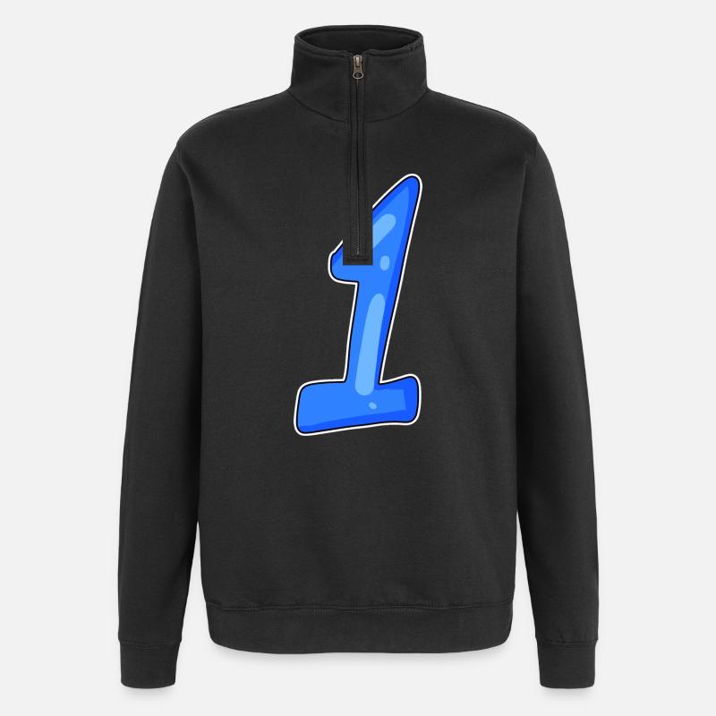 1 Gagnant - Sweat à zip 1/4 - noir