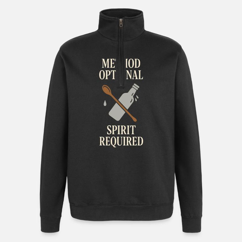 Shaker Stuck Beginner Mixologist - Quarter-Zip Sweatshirt - black